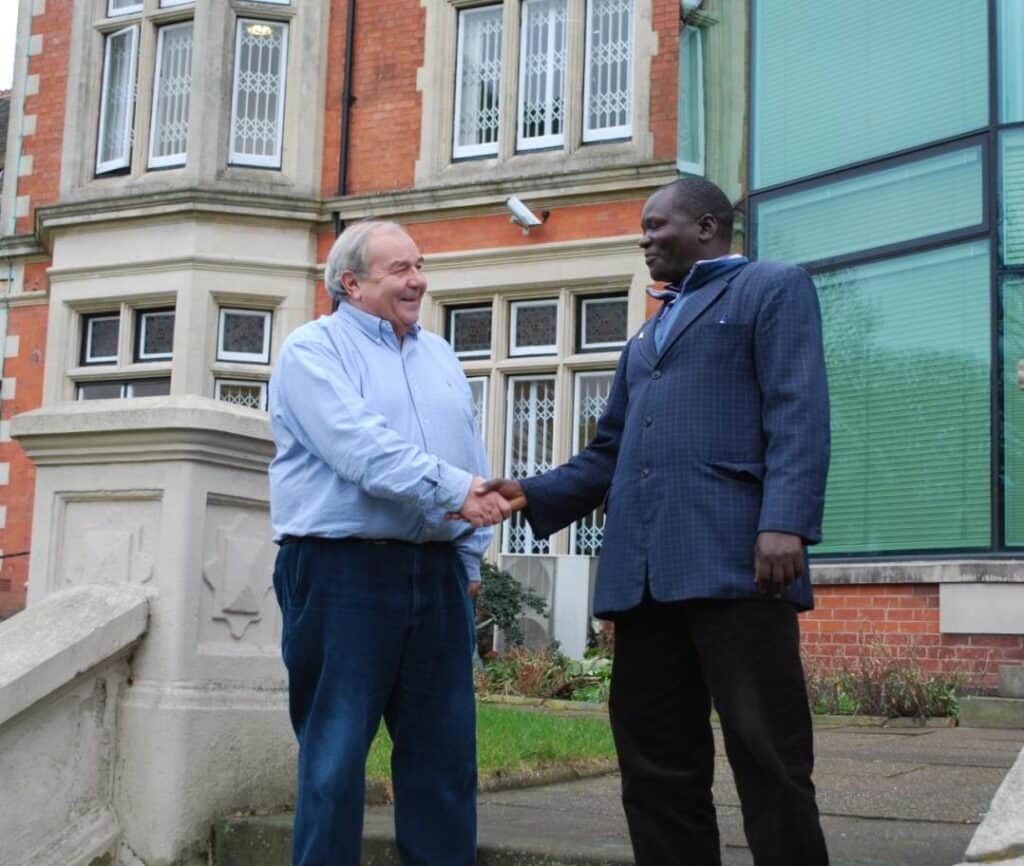 Peter Woodham and Thomas Walunguba from Uganda Commonwealth Fellowship Scheme.