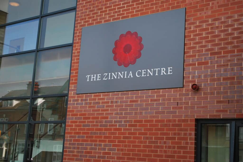 the Zinnia centre building outside 