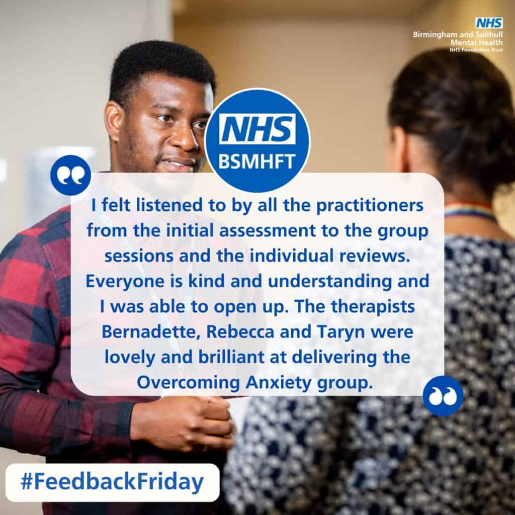 Feedback Friday – Birmingham Healthy Minds North