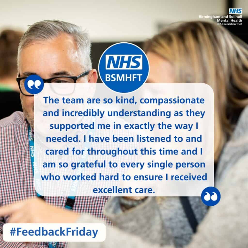 Feedback Friday – South-East Home Treatment Team