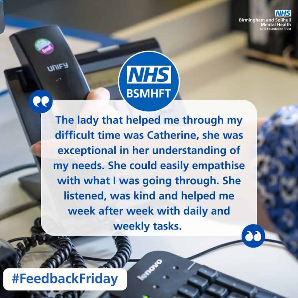 Feedback Friday – Birmingham Healthy Minds South team